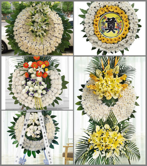 四川绵阳三台县忠孝乡花圈速递